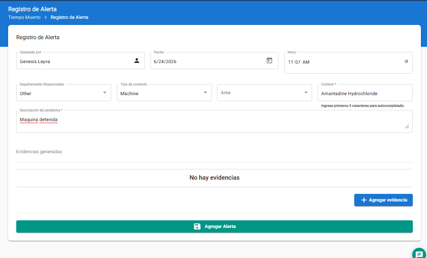 Screenshot del módulo